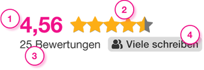 Beispiel für das neue Bewertungssystem von Escort Advisor